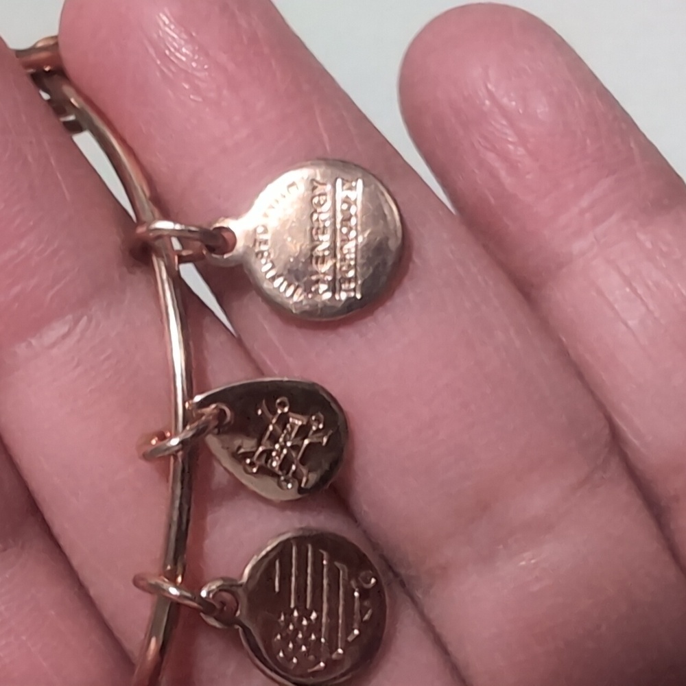 Alex and Ani Disney Gold and Black Minnie Mouse Bracelet - Picture 4 of 4